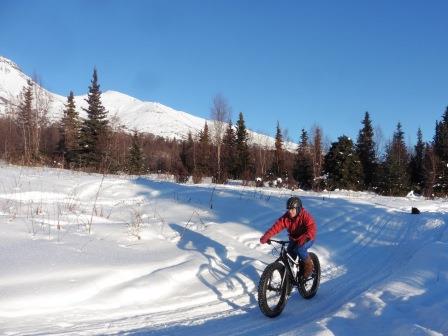 Alys riding in the Moose Range